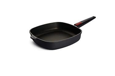Woll Nowo Titanium Viereckpfanne - Induktiv -, 28x28 cm, 6.5 cm hoch, mit abnehmbarem Stiel - Geeignet für alle Herdarten, Antihaft-Versiegelung im Sale